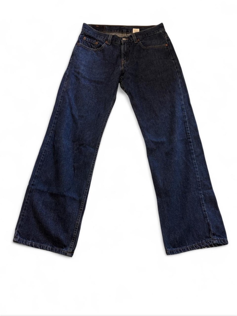 Vintage Levis 522 Superlow Loose Fit Dark Blue Denim Jeans 30 W 29.5 L